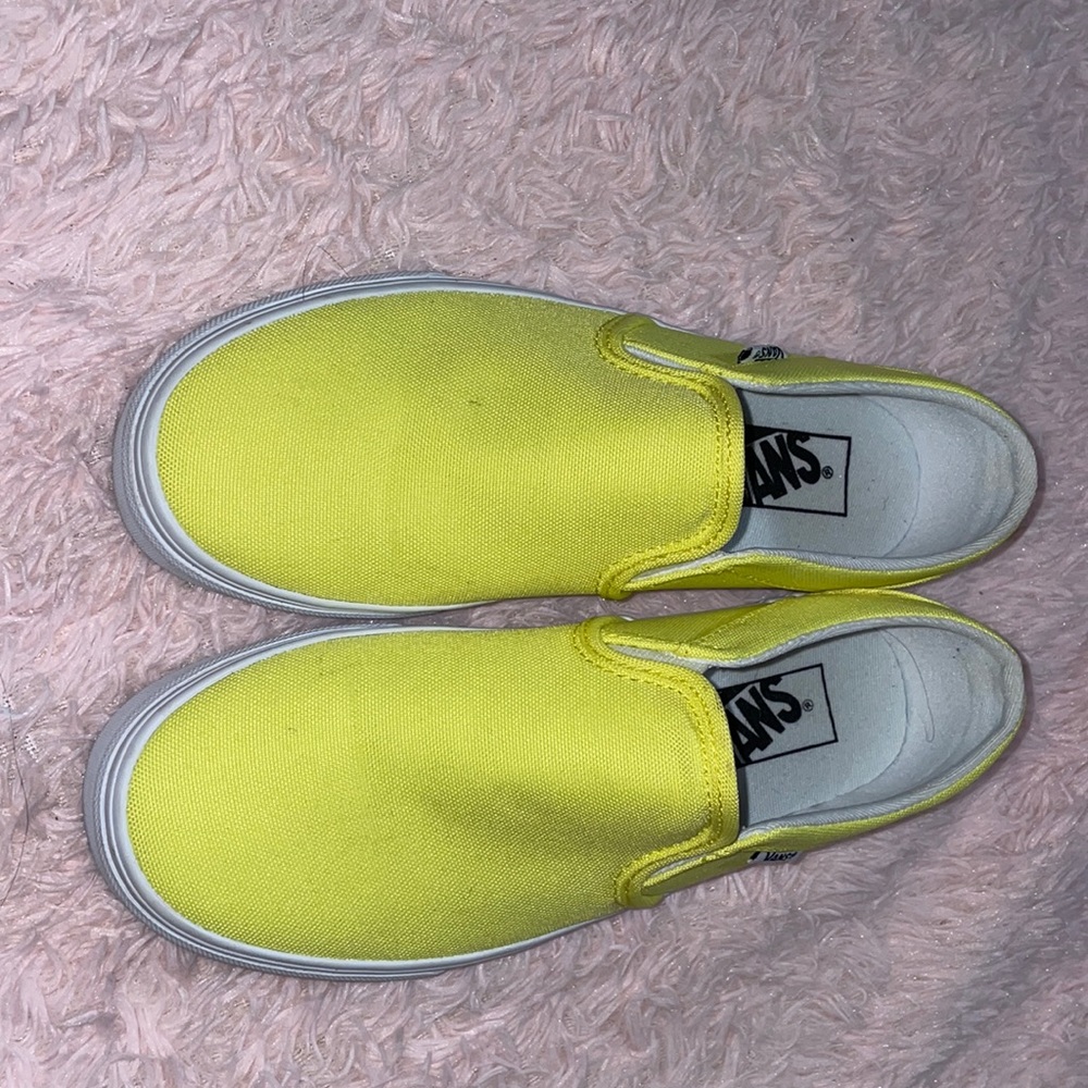 Bright yellow vans
